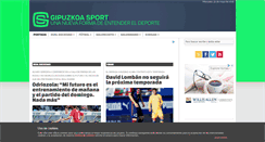 Desktop Screenshot of gipuzkoasport.com